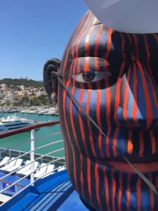 Janis Inflatable aboard Oceania Cruise Line docked in Greece