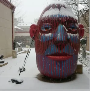 Janis Inflatable, grounds of James A. Michener Museum, Doylestown, PA