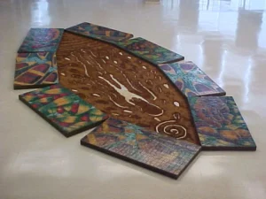 Recuerdos del Mundo Neuvo installation at Museum of Contemporary Art Zulia, Maracaibo, Venezuela (detail 2)